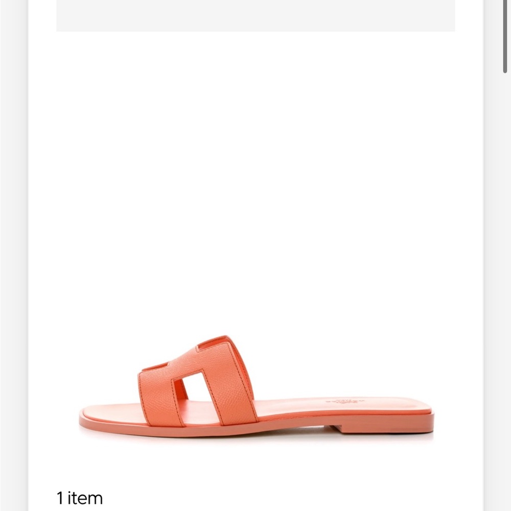 Hermes Vibrant Orange Sandals